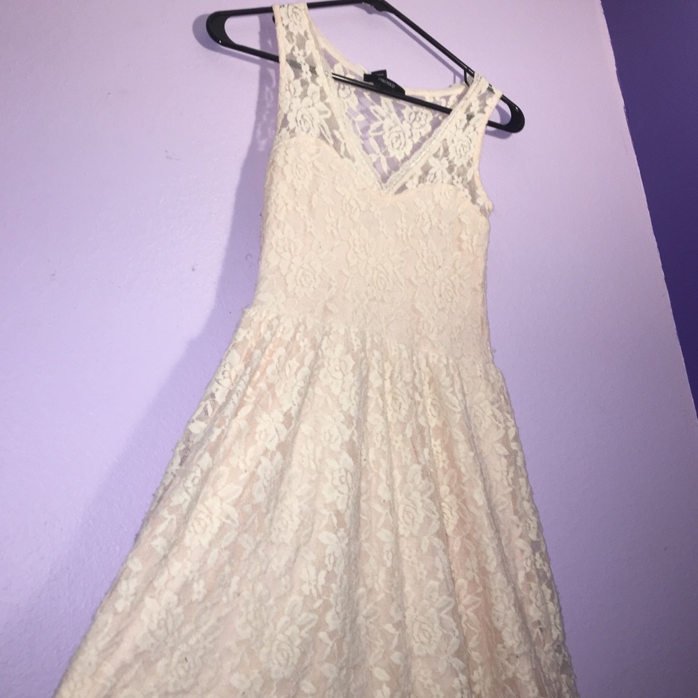 Pink Lace Dress - Sleeveless